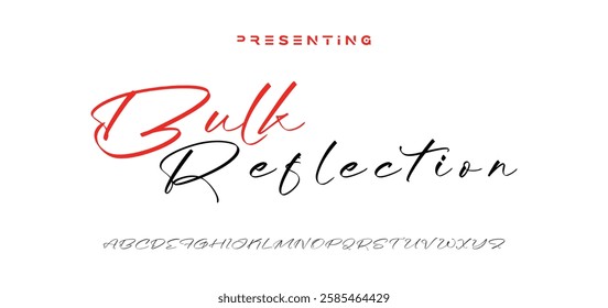 Hand drawn vector alphabet. Modern monoline signature script font. Elegant Signature Font. Best Alphabet Beautiful Calligraphy Signature Font lettering