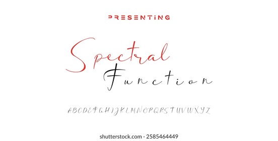 Hand drawn vector alphabet. Modern monoline signature script font. Elegant Signature Font. Best Alphabet Beautiful Calligraphy Signature Font lettering