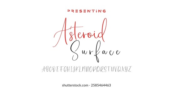 Hand drawn vector alphabet. Modern monoline signature script font. Elegant Signature Font. Best Alphabet Beautiful Calligraphy Signature Font lettering