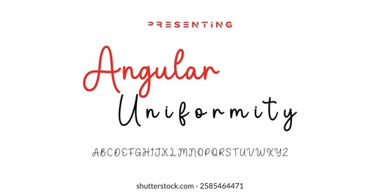 Hand drawn vector alphabet. Modern monoline signature script font. Elegant Signature Font. Best Alphabet Beautiful Calligraphy Signature Font lettering