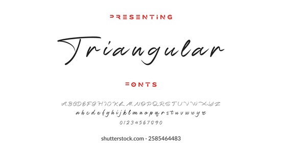 Hand drawn vector alphabet. Modern monoline signature script font. Elegant Signature Font. Best Alphabet Beautiful Calligraphy Signature Font lettering