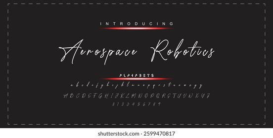 Hand drawn vector alphabet. Modern monoline signature script font. Elegant Signature Font. Best Alphabet Beautiful Calligraphy Signature Font