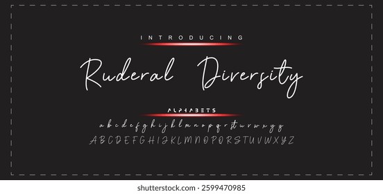 Hand drawn vector alphabet. Modern monoline signature script font. Elegant Signature Font. Best Alphabet Beautiful Calligraphy Signature Font