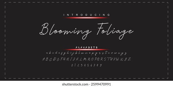 Hand drawn vector alphabet. Modern monoline signature script font. Elegant Signature Font. Best Alphabet Beautiful Calligraphy Signature Font