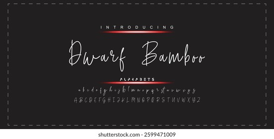 Hand drawn vector alphabet. Modern monoline signature script font. Elegant Signature Font. Best Alphabet Beautiful Calligraphy Signature Font