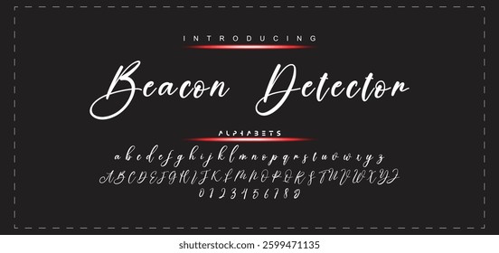 Hand drawn vector alphabet. Modern monoline signature script font. Elegant Signature Font. Best Alphabet Beautiful Calligraphy Signature Font