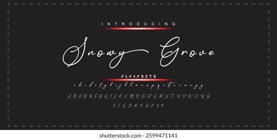 Hand drawn vector alphabet. Modern monoline signature script font. Elegant Signature Font. Best Alphabet Beautiful Calligraphy Signature Font