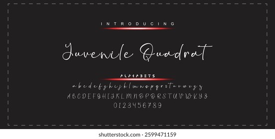 Hand drawn vector alphabet. Modern monoline signature script font. Elegant Signature Font. Best Alphabet Beautiful Calligraphy Signature Font