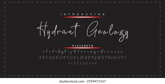 Hand drawn vector alphabet. Modern monoline signature script font. Elegant Signature Font. Best Alphabet Beautiful Calligraphy Signature Font