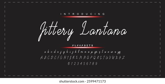 Hand drawn vector alphabet. Modern monoline signature script font. Elegant Signature Font. Best Alphabet Beautiful Calligraphy Signature Font