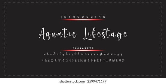 Hand drawn vector alphabet. Modern monoline signature script font. Elegant Signature Font. Best Alphabet Beautiful Calligraphy Signature Font