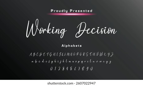 Hand drawn vector alphabet. Modern monoline signature script font. Elegant Signature Font. Best Alphabet Beautiful Calligraphy Signature Font