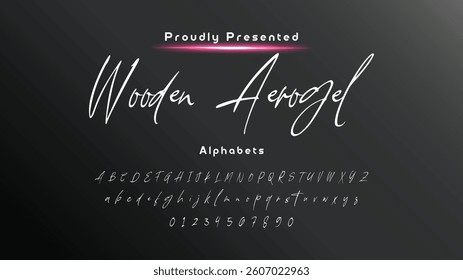 Hand drawn vector alphabet. Modern monoline signature script font. Elegant Signature Font. Best Alphabet Beautiful Calligraphy Signature Font