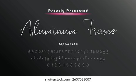 Hand drawn vector alphabet. Modern monoline signature script font. Elegant Signature Font. Best Alphabet Beautiful Calligraphy Signature Font