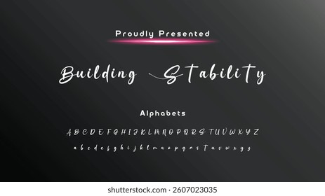Hand drawn vector alphabet. Modern monoline signature script font. Elegant Signature Font. Best Alphabet Beautiful Calligraphy Signature Font