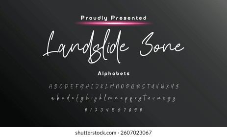 Hand drawn vector alphabet. Modern monoline signature script font. Elegant Signature Font. Best Alphabet Beautiful Calligraphy Signature Font