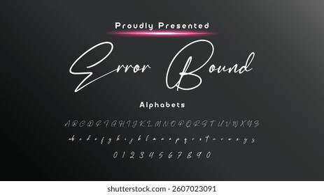 Hand drawn vector alphabet. Modern monoline signature script font. Elegant Signature Font. Best Alphabet Beautiful Calligraphy Signature Font