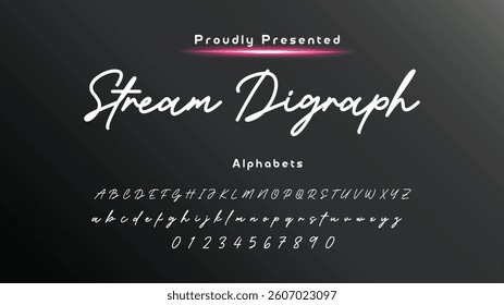 Hand drawn vector alphabet. Modern monoline signature script font. Elegant Signature Font. Best Alphabet Beautiful Calligraphy Signature Font