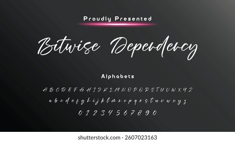 Hand drawn vector alphabet. Modern monoline signature script font. Elegant Signature Font. Best Alphabet Beautiful Calligraphy Signature Font