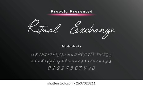 Hand drawn vector alphabet. Modern monoline signature script font. Elegant Signature Font. Best Alphabet Beautiful Calligraphy Signature Font