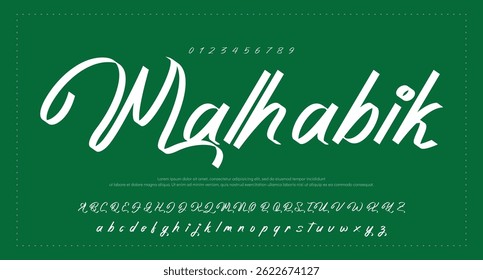 Alfabeto de Vector dibujado a mano. Fuente de script de firma monoline moderna. Elegante fuente de firma. Mejor Alfabeto Hermosa Caligrafía Firma Letra de fuente escrita a mano