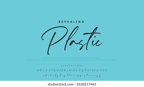 Hand drawn vector alphabet. Modern monoline signature script font. Elegant Signature Font. Best Alphabet Beautiful Calligraphy Signature Font