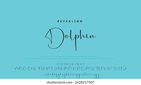Hand drawn vector alphabet. Modern monoline signature script font. Elegant Signature Font. Best Alphabet Beautiful Calligraphy Signature Font