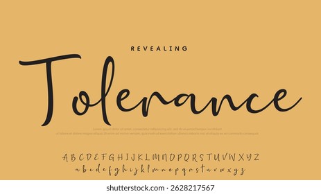 Hand drawn vector alphabet. Modern monoline signature script font. Elegant Signature Font. Best Alphabet Beautiful Calligraphy Signature Font