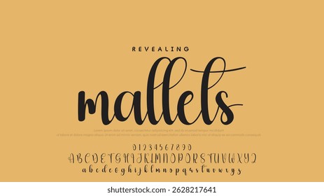 Hand drawn vector alphabet. Modern monoline signature script font. Elegant Signature Font. Best Alphabet Beautiful Calligraphy Signature Font