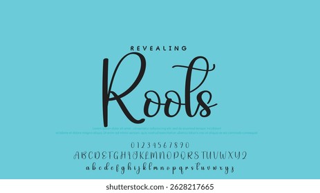 Hand drawn vector alphabet. Modern monoline signature script font. Elegant Signature Font. Best Alphabet Beautiful Calligraphy Signature Font