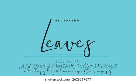 Handgezeichnetes Vektoralphabet. Moderne Schriftart für Monoline-Signaturen. Elegante Signatur. Bestes Alphabet Schöne Kalligrafie Signatur Schriftart