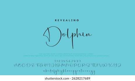 Hand drawn vector alphabet. Modern monoline signature script font. Elegant Signature Font. Best Alphabet Beautiful Calligraphy Signature Font
