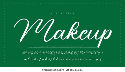 Alfabeto vetorial desenhado à mão. Fonte moderna de script de assinatura monocromática. Fonte de assinatura elegante. Melhor Alfabeto Bela Caligrafia Assinatura Fonte