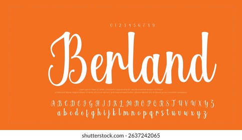 Hand drawn vector alphabet. Modern monoline signature script font. Elegant Signature Font. Best Alphabet Beautiful Calligraphy Signature Font