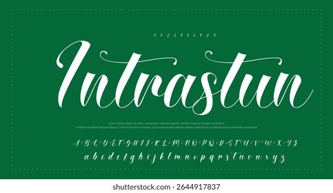 Hand drawn vector alphabet. Modern monoline signature script font. Elegant Signature Font. Best Alphabet Beautiful Calligraphy Signature Font lettering handwritten