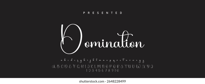 Hand drawn vector alphabet. Modern monoline signature script font. Elegant Signature Font. Best Alphabet Beautiful Calligraphy Signature Font