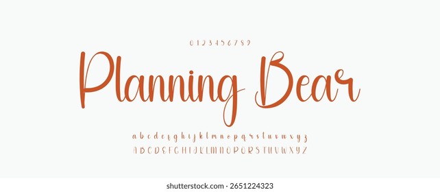 Hand drawn vector alphabet. Modern monoline signature script font. Elegant Signature Font. Best Alphabet Beautiful Calligraphy Signature Font.