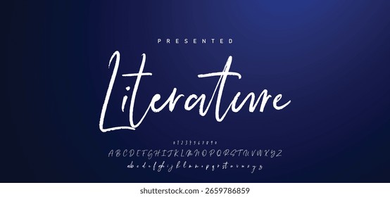 Hand drawn vector alphabet. Modern monoline signature script font. Elegant Signature Font. Best Alphabet Beautiful Calligraphy Signature Font lettering handwritten.