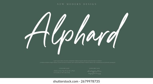 Handgezeichnetes Vektoralphabet. Moderne Schriftart für Monoline-Signaturen. Elegante Signatur. Bestes Alphabet Schöne Kalligrafie Signatur Schriftzug handschriftlich