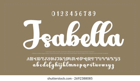 Alfabeto vetorial desenhado à mão. Fonte moderna de script de assinatura monocromática. Fonte de assinatura elegante. Melhor Alfabeto Bela Caligrafia Assinatura Fontes