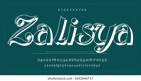Hand drawn vector alphabet. Modern monoline signature script font. Elegant Signature Font. Best Alphabet Beautiful Calligraphy Signature Font lettering handwritten