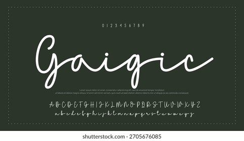 Hand drawn vector alphabet. Modern monoline signature script font. Elegant Signature Font. Best Alphabet Beautiful Calligraphy Signature Font