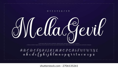 Hand drawn vector alphabet. Modern monoline signature script font. Elegant Signature Font. Best Alphabet Beautiful Calligraphy Signature Font lettering handwritten