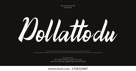 Hand drawn vector alphabet. Modern monoline signature script font. Elegant Signature Font. Best Alphabet Beautiful Calligraphy Signature Font lettering handwritten
