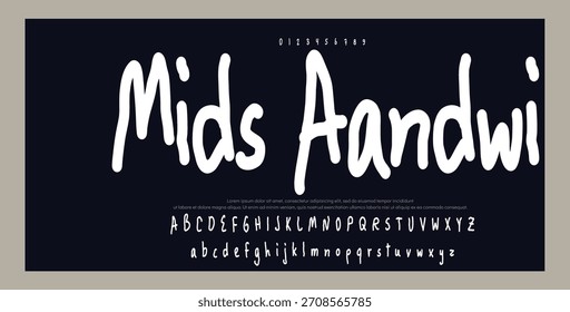 Alfabeto de Vector dibujado a mano. Fuente de script de firma monoline moderna. Elegante fuente de firma. La mejor fuente de firma de caligrafía hermosa del alfabeto