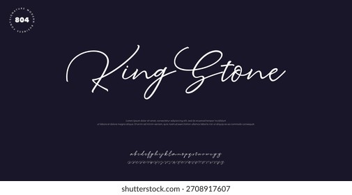 Hand drawn vector alphabet. Modern monoline signature script font. Elegant Signature Font. Best Alphabet Beautiful Calligraphy Signature Font lettering handwritten