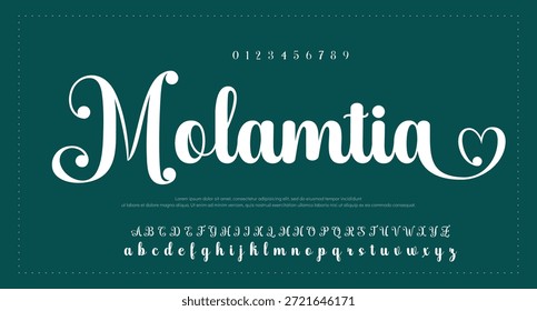 Alfabeto de Vector dibujado a mano. Fuente de script de firma monoline moderna. Elegante fuente de firma. Mejor Alfabeto Hermosa Caligrafía Signature Fuente. Vector 