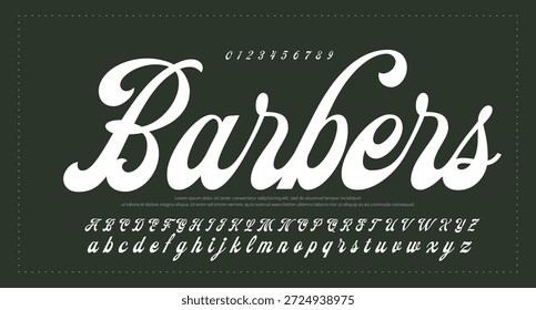 Alfabeto de Vector dibujado a mano. Fuente de script de firma monoline moderna. Elegante fuente de firma. Mejor alfabeto Hermosa caligrafía Signature fuente. Ilustración vectorial