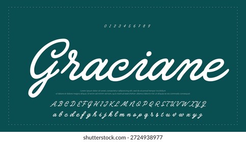 Alfabeto de Vector dibujado a mano. Fuente de script de firma monoline moderna. Elegante fuente de firma. Mejor alfabeto Hermosa caligrafía Signature fuente. Ilustración vectorial