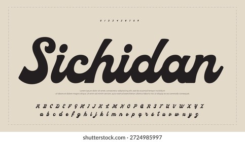 Alfabeto de Vector dibujado a mano. Fuente de script de firma monoline moderna. Elegante fuente de firma. Mejor alfabeto Hermosa caligrafía Signature fuente. Ilustración vectorial